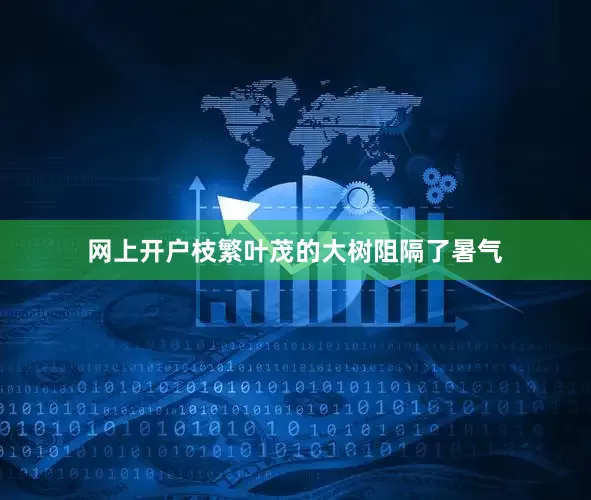网上开户枝繁叶茂的大树阻隔了暑气